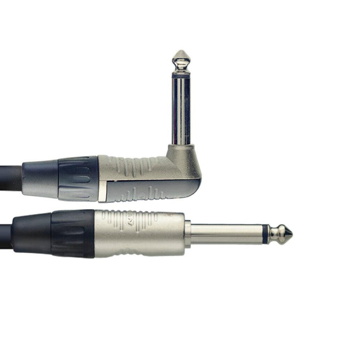 Stagg instrumentkabel, jack/jack (M/M, rak/L-formad), 6 M (20')