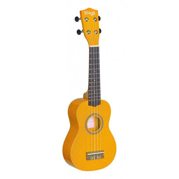 Stagg sopran ukulele incl. sort gigbag