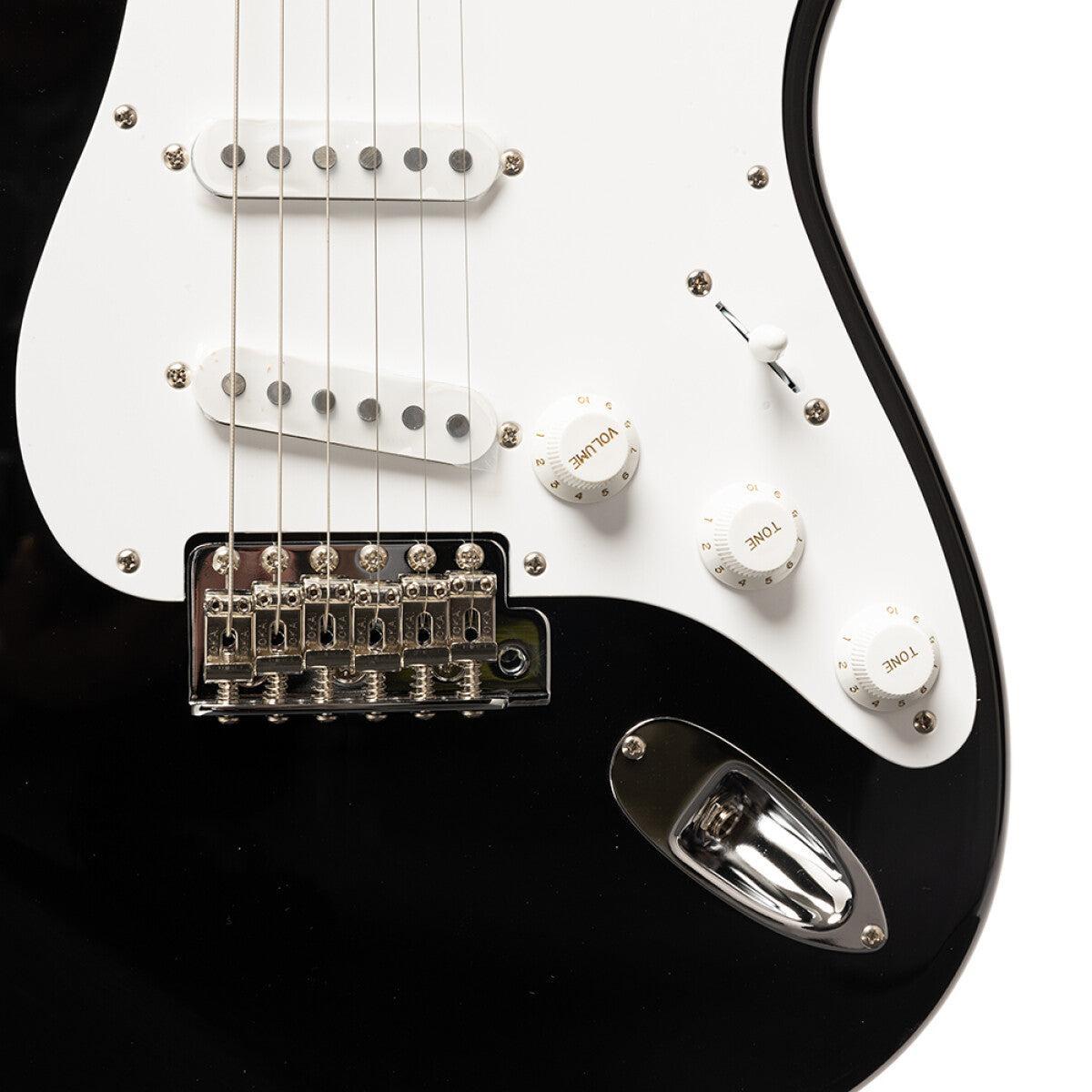 TOKAI TST95 BK/M Vintage solid body electric guitar, maple fingerboard, Black finish + case