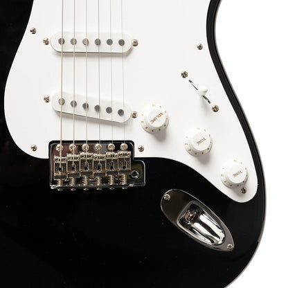 TOKAI TST95 BK/M Vintage solid body electric guitar, maple fingerboard, Black finish + case