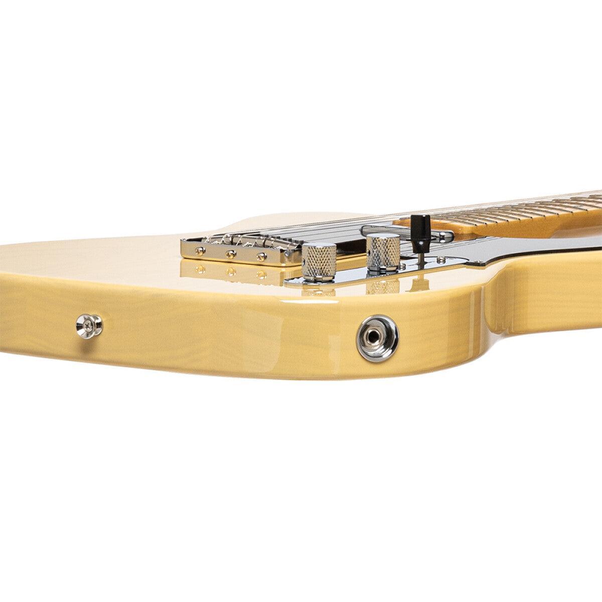 TOKAI TTE118 OWB/M Vintage solid body electric guitar, maple fingerboard, Off White Blond finish + case