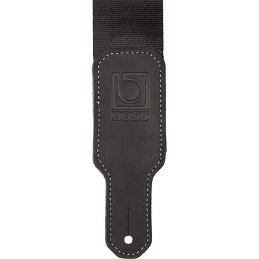 Boss BSB-20-BLK 2" svart säkerhetsbälte gitarrrem