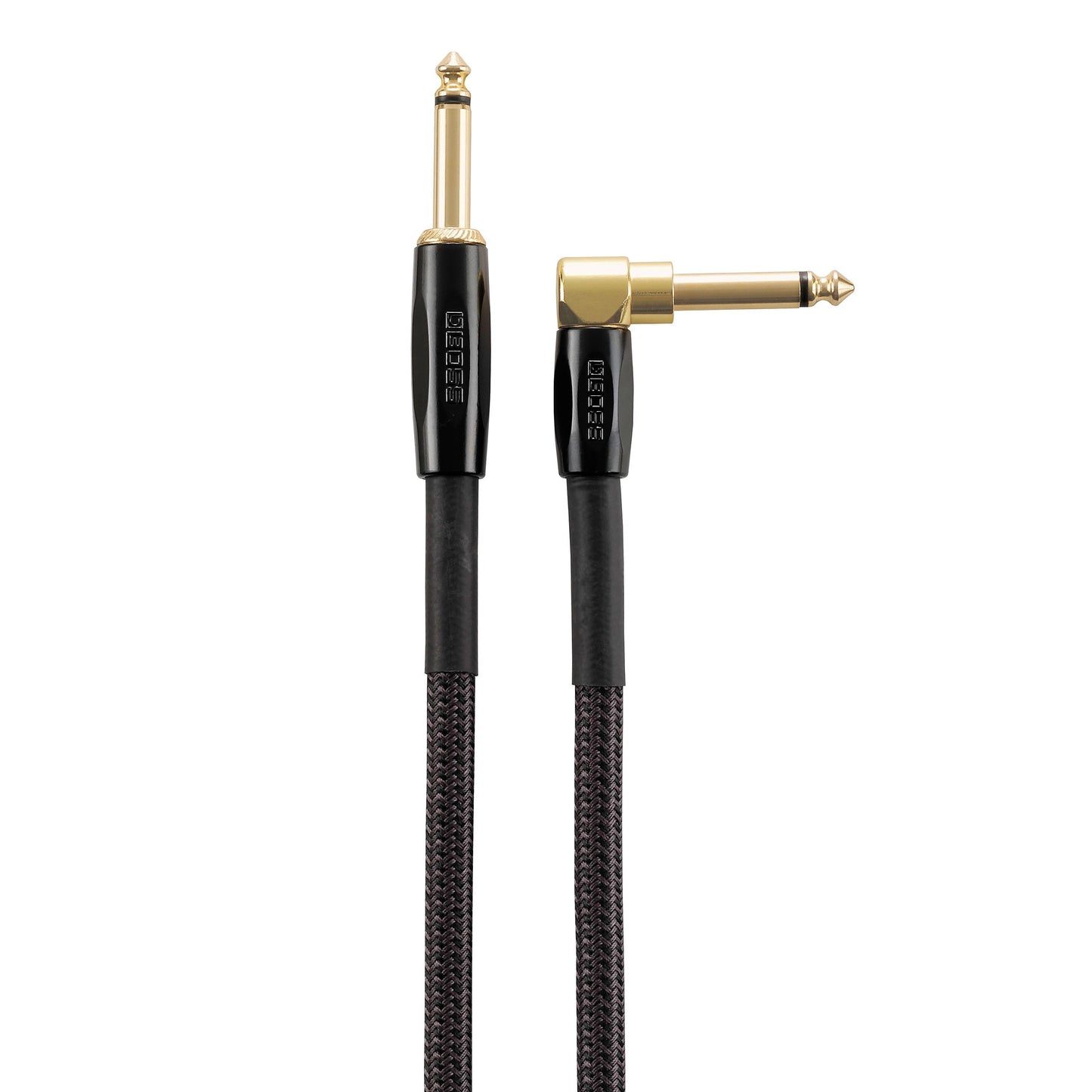 Boss Premium Instrumentkabel med rak - rätvinkel 1/4'' anslutning 