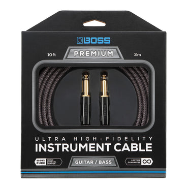 Boss Premium Instrumentkabel, raka 1/4" kontakter 