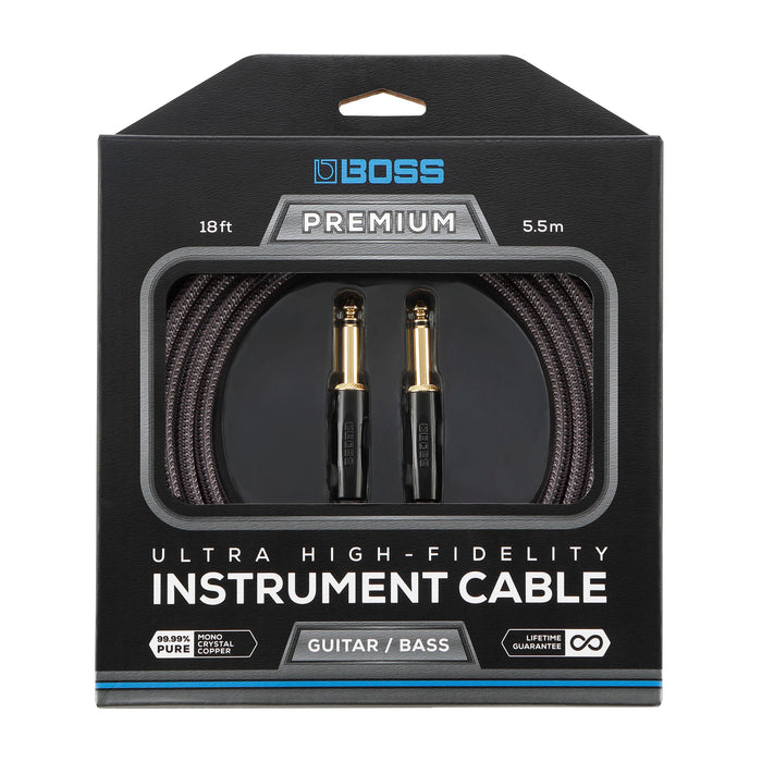 Boss Premium Instrumentkabel, raka 1/4" kontakter 