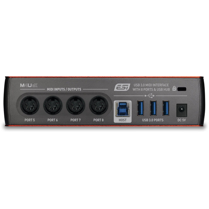 ESI M4U eX - 8 portar USB 3.0 MIDI-gränssnitt med USB-hubb
