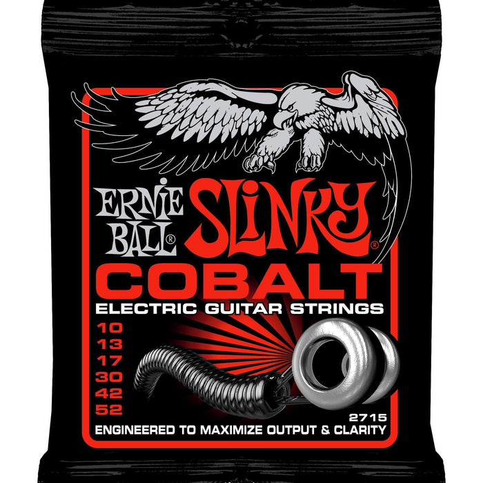 Ernie Ball 2715 Skinny Top Slinky Koboltsträngar med tung botten för elgitarr 010-052