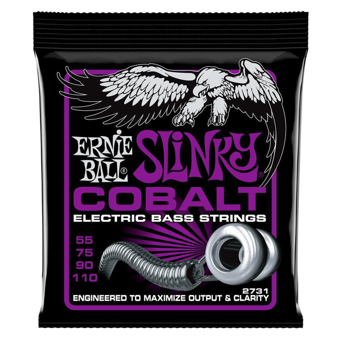 Ernie Ball 2731 Power Slinky koboltsträngar för bas 055-110 