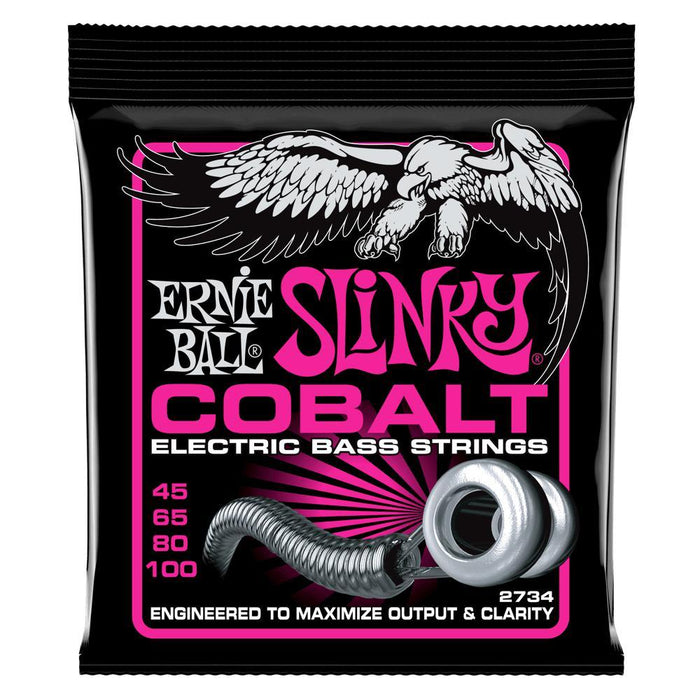 Ernie Ball 2734 Super Slinky Cobalt Bass Strings 045-100 