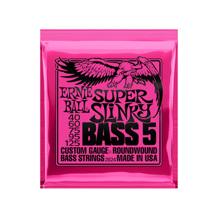 Ernie Ball 2824 Super Slinky bassträngar för 5-strängad bas