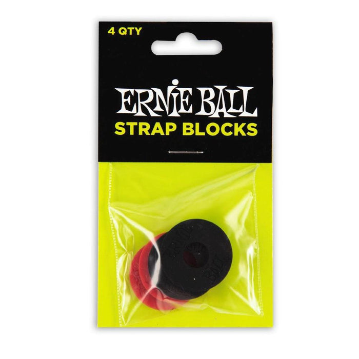 Ernie Ball EB-4603 Strap Blocks (4 st.) Svart/Röd