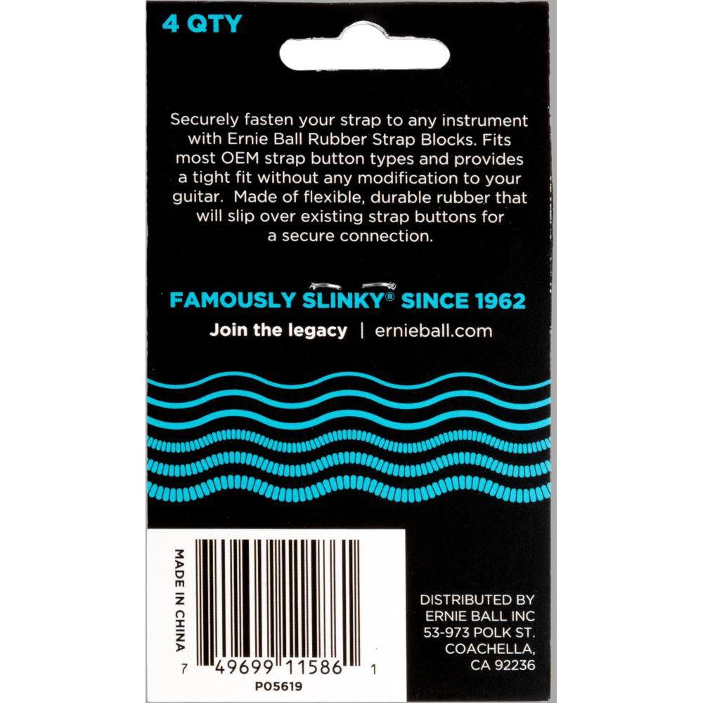 Ernie Ball EB-5619 Strap Blocks (4 stk.) Blå