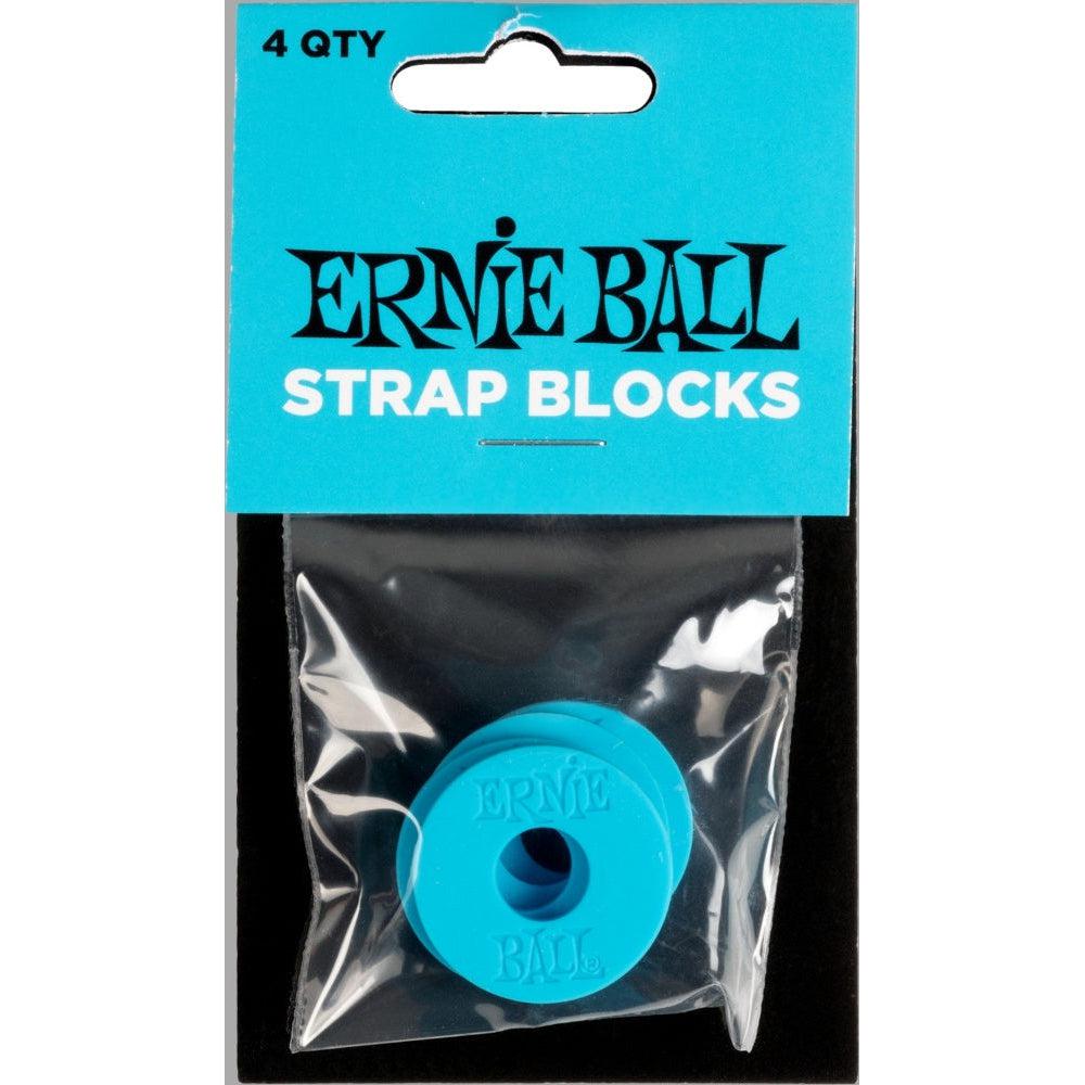 Ernie Ball EB-5619 Strap Blocks (4 stk.) Blå