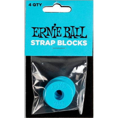 Ernie Ball EB-5619 Strap Blocks (4 stk.) Blå