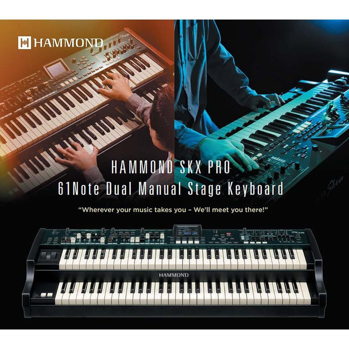 Hammond SKX PRO. Dubbelstegs tangentbord 2x61 tangenter