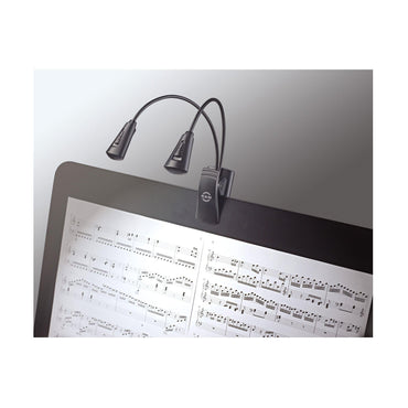 König & Meyer 12244 Dobbelt LED-Nodelampe med Svanehalse - BORG SOUND