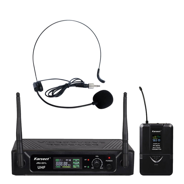 Karsect JRU-521L/PT-527C/HT-11A trådlöst headset mikrofonset 