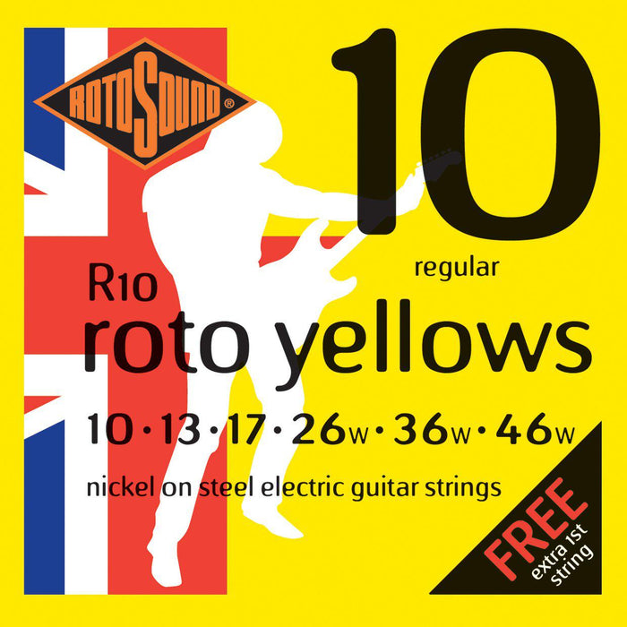 Rotsound Roto Yellows elgitarrsträngar .10