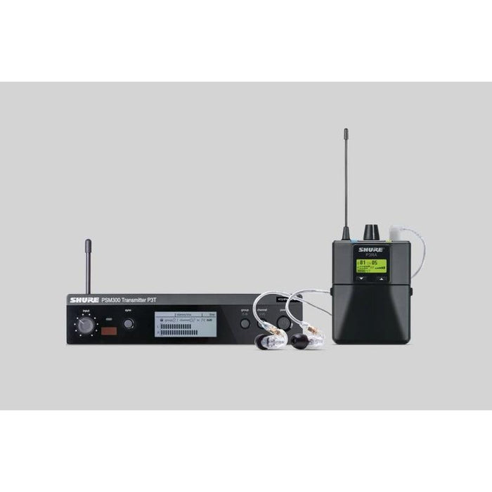 Shure P3TRA PSM300 trådlöst personligt monitorsystem med SE215 hörlurar