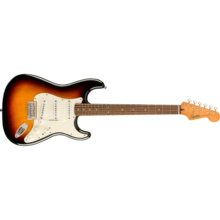 Squier Classic Vibe 60-tals Stratocaster, Laurel greppbräda, 3-färgs Sunburst