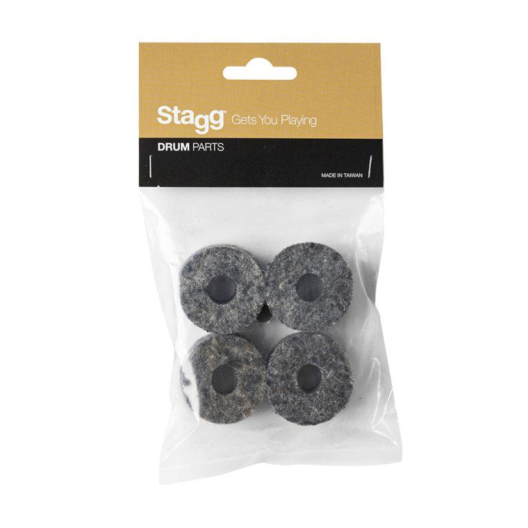 Stagg 4 stk 20 mm bækken filt