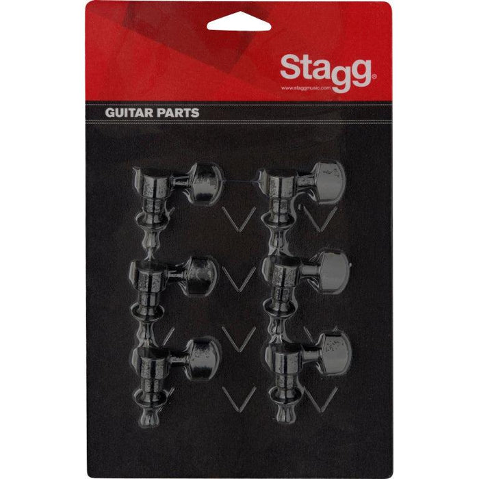 Stagg 6 In-Line mekanik för elgitarr, svart