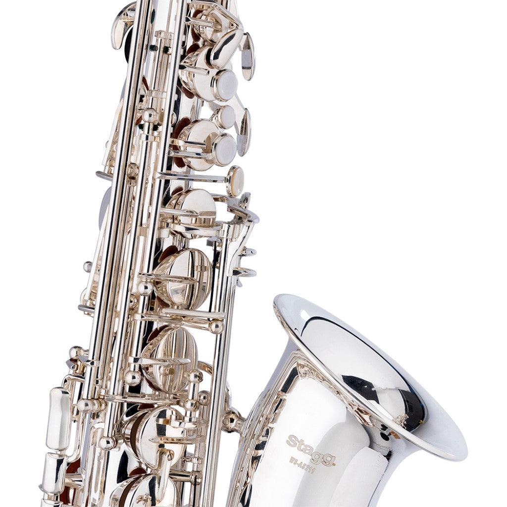 Stagg AS211S Eb altsaxofon silverpläterad