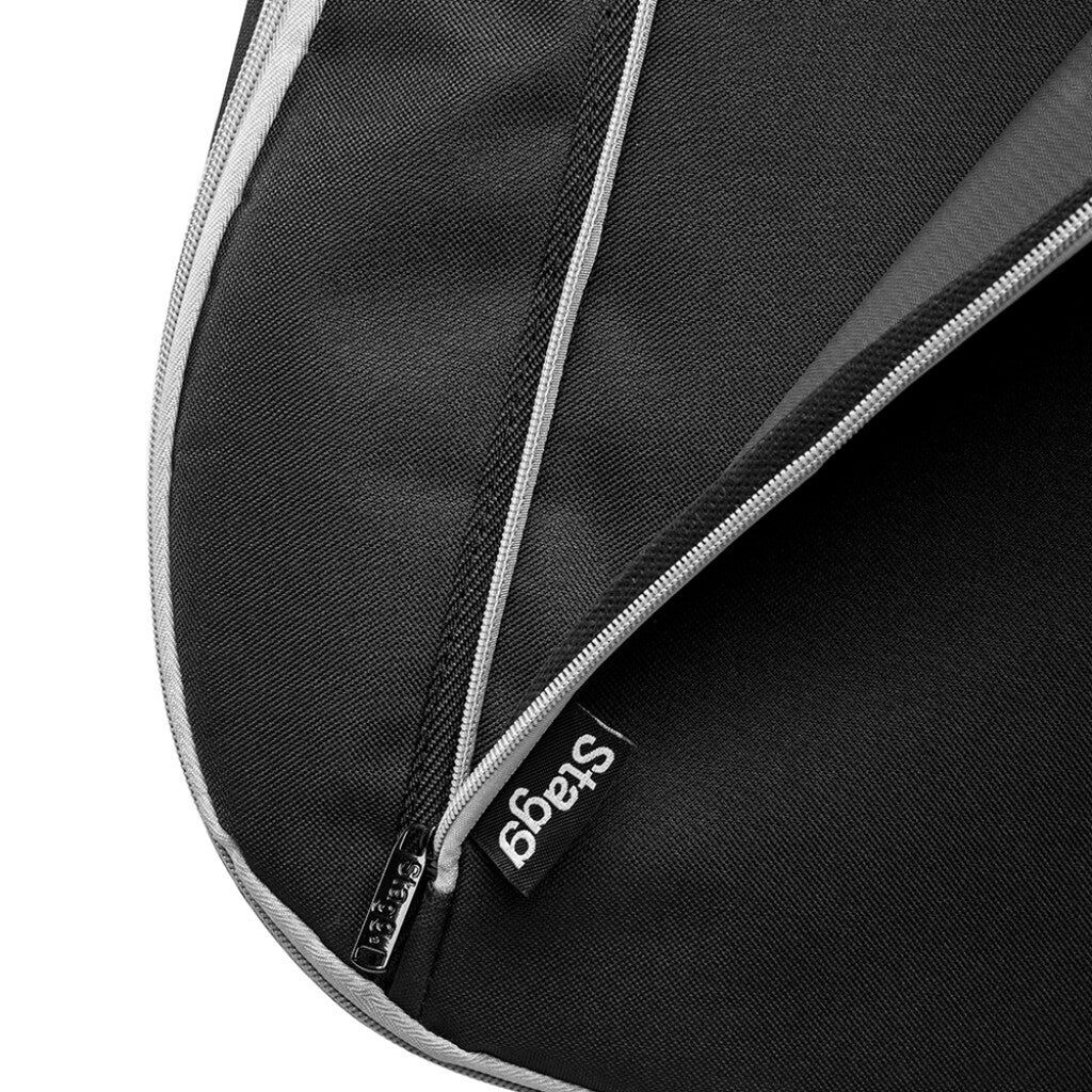 Stagg Basic Series Vadderad vattenavvisande terylenväska för elbasgitarr