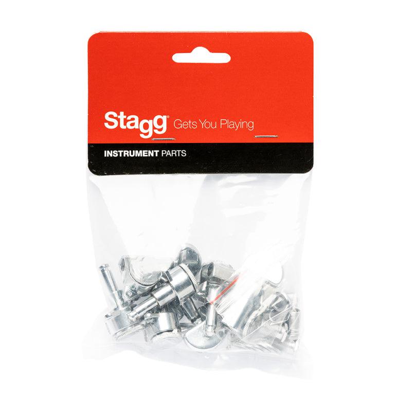 Stagg Deluxe guitar mekanikker 3 X 3, med locking system, chrome