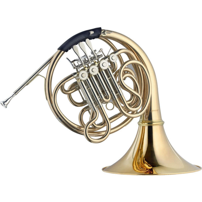Stagg F/Bb horn, 4 roterande ventiler, kropp i guldmässing