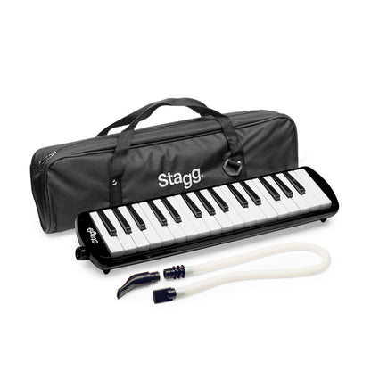 Stagg MELOSTA32 BK – 32-tangenters Melodica i sort med taske