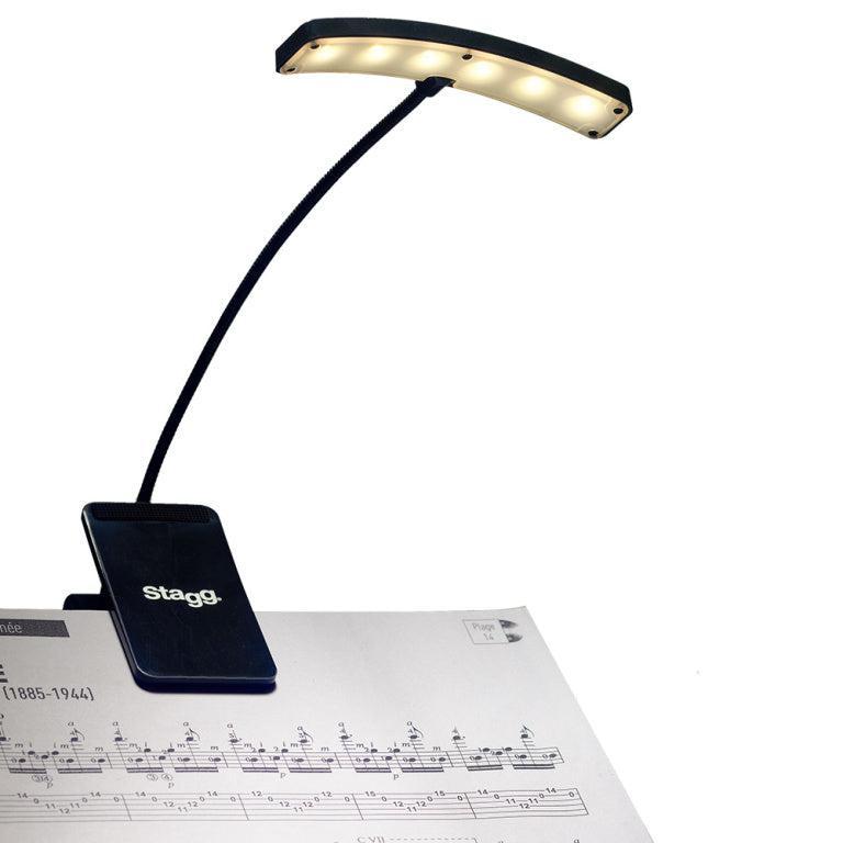 Stagg clip-on eller fristående 6 LED musiklampa
