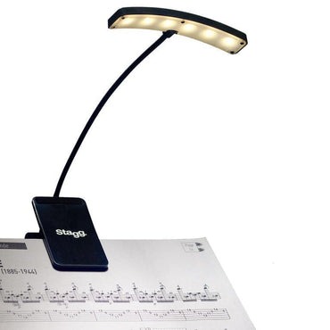 Stagg clip-on eller fristående 6 LED musiklampa