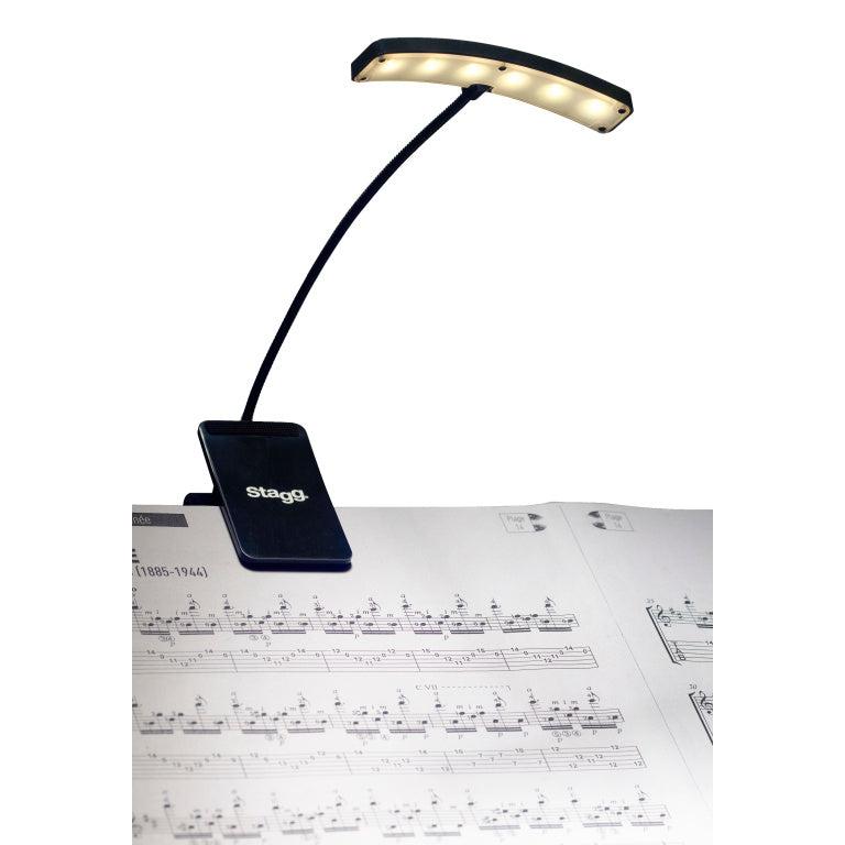 Stagg clip-on eller fristående 6 LED musiklampa