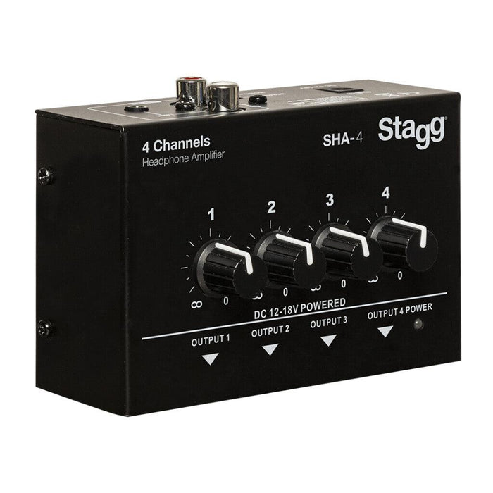 Stagg SHA-4 4-kanals stereohörlursförstärkare