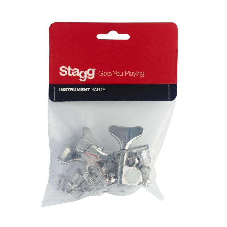 Stagg SP-MHBS-4X1CH 4 X 1 Mekanism för basgitarr, krom