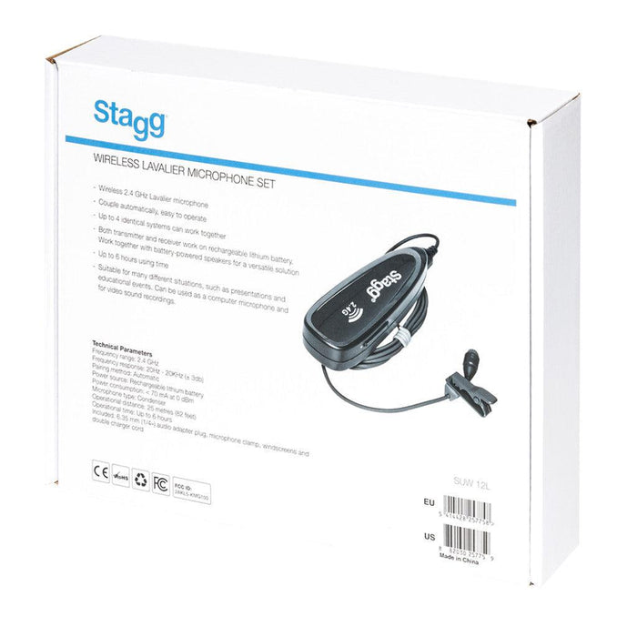 Stagg SUW 12L trådlös lavaliermikrofonset (med sändare och mottagare)