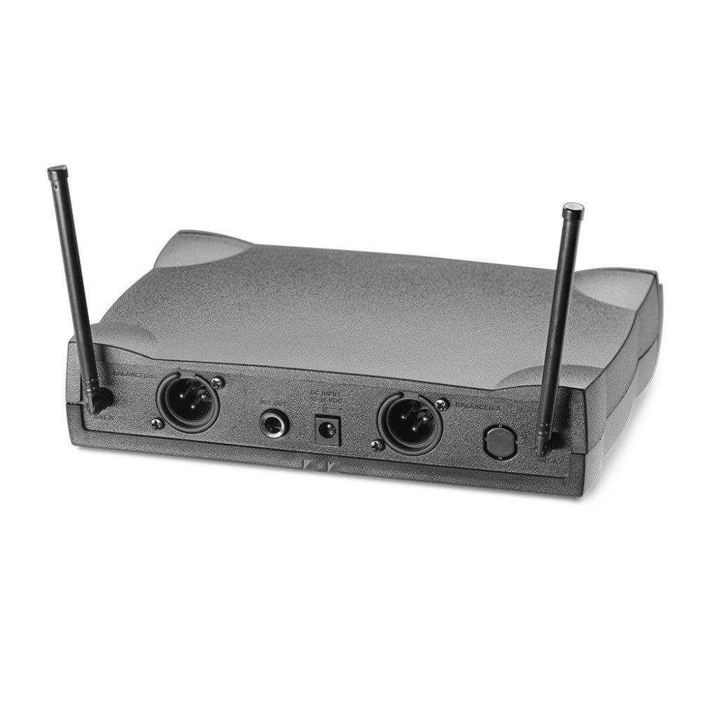 Stagg UHF True Diversity 2-Channel Handheld Microphone Wireless System