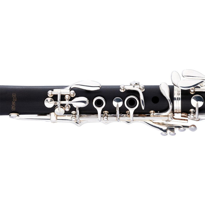Stagg WS-CL211S Bb klarinett i plast och silverpläterad mekanik och ringar