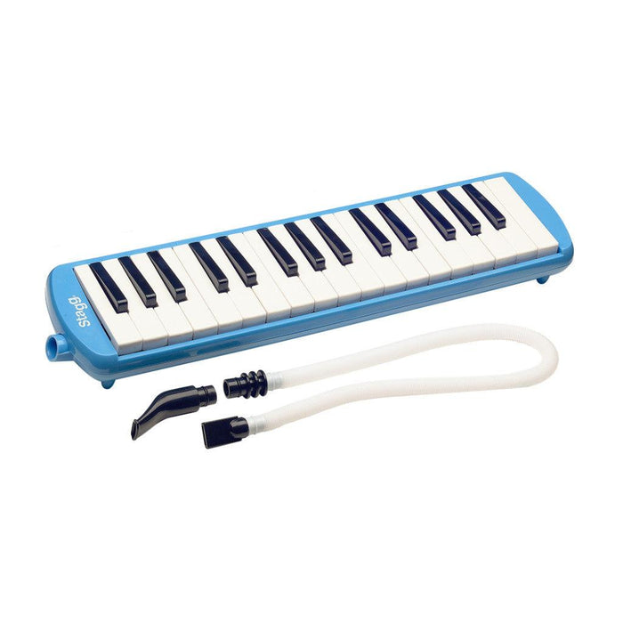 Stagg blå plast Melodica med 32 nycklar och blått fodral