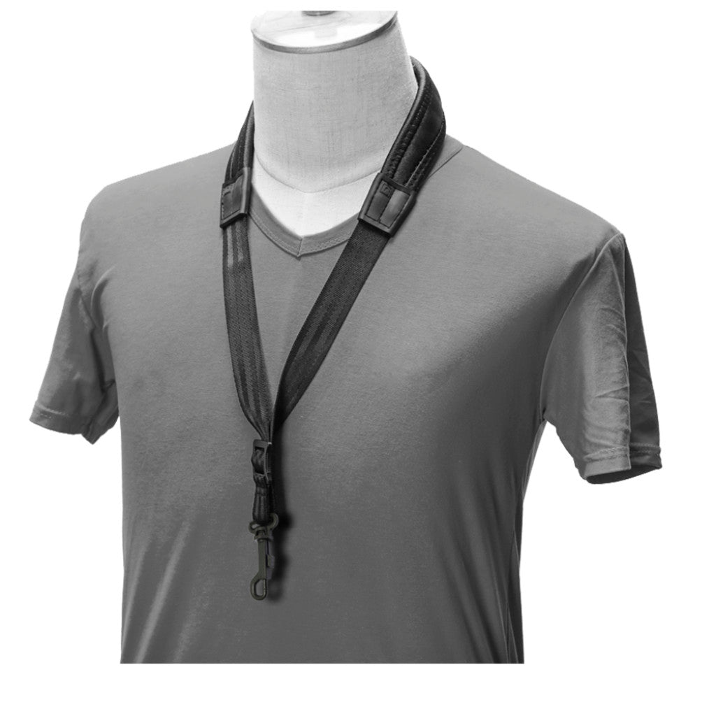 Stagg justerbar saxofonrem i mjuk neopren - svart