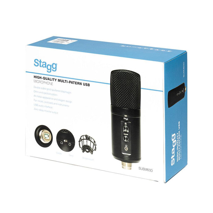 Stagg kondensator USB-mikrofon med dubbla membran