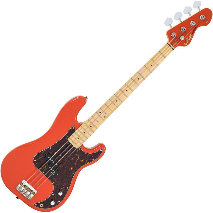 Vintage V4 P-Bass Firenza Röd