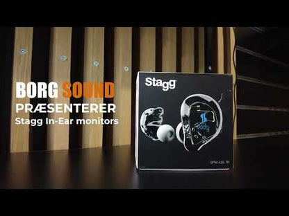 Stagg SPM-435 TR High-Resolution, 4 Drivers In-Ear monitors Transparent